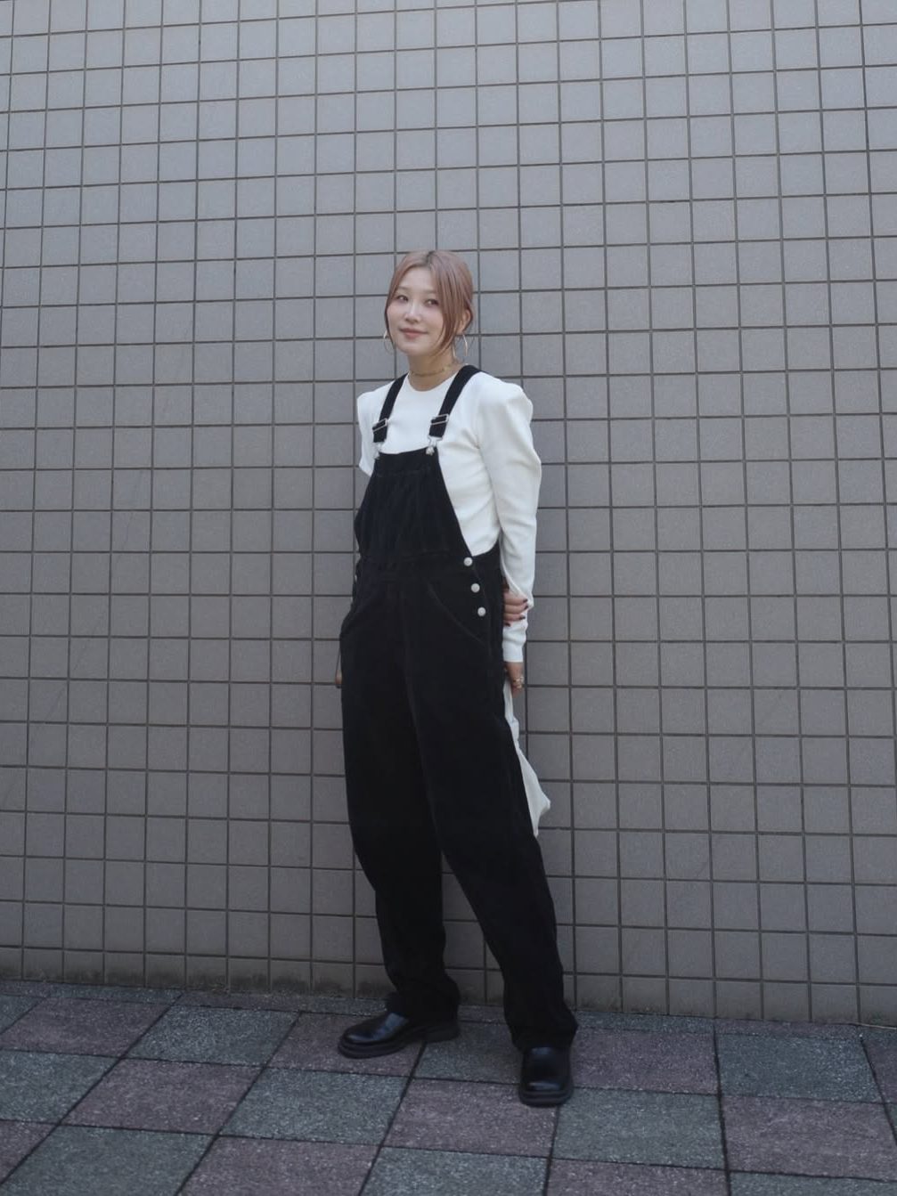POWER SHOULDER KNIT PULLOVER