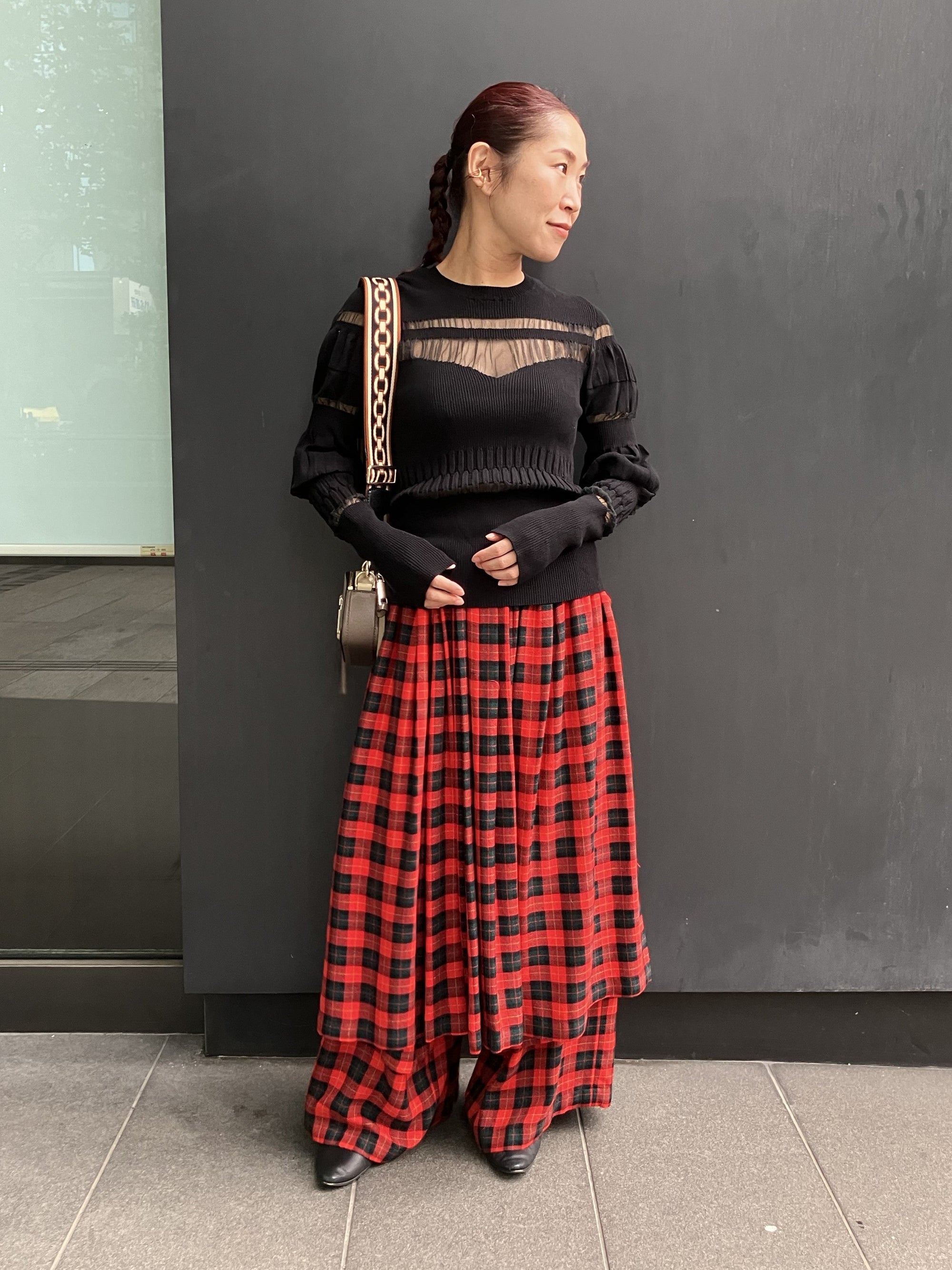 SHEER PANEL PULLOVER