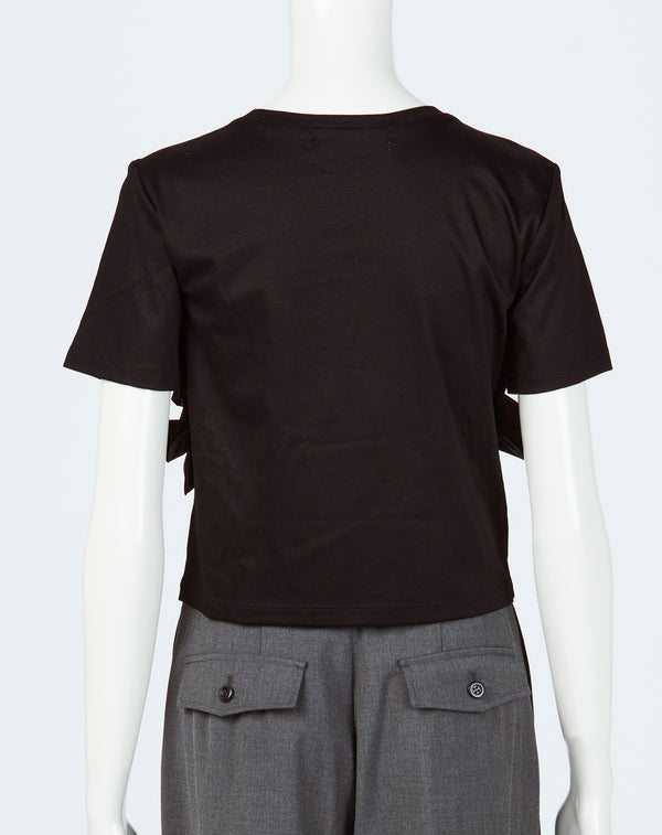 TAFFETA FRILL MINI T-SHIRT