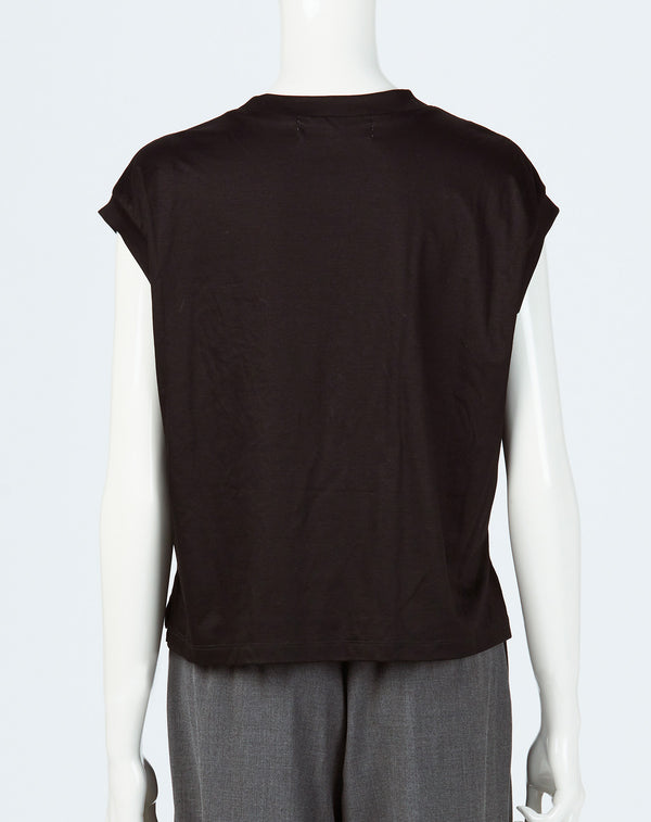 FRILL MOTIF FRENCH SLEEVE T-SHIRT