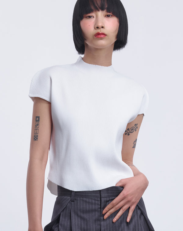 FRENCH SLEEVE KNIT TOP
