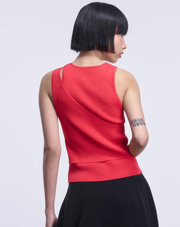 LAYERED KNIT TANK TOP