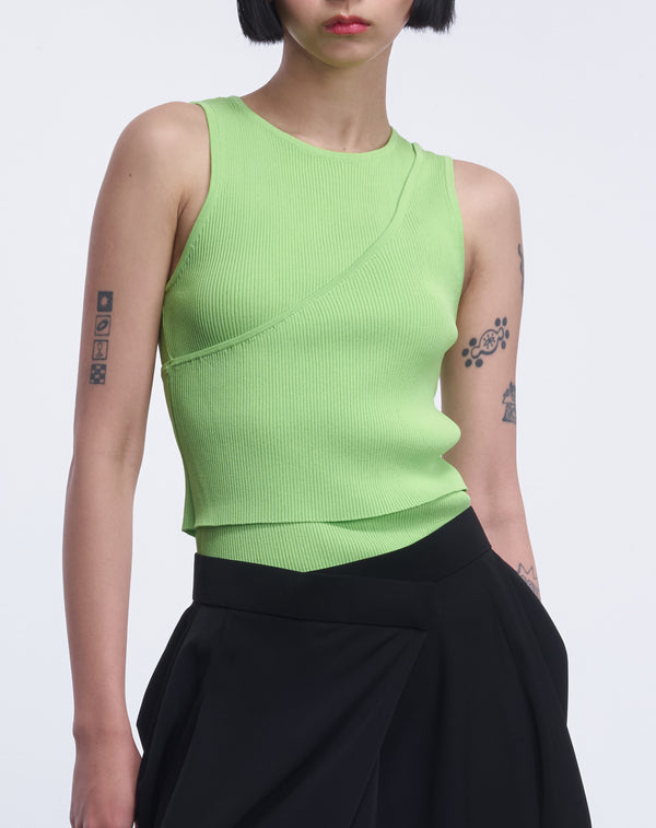 LAYERED KNIT TANK TOP