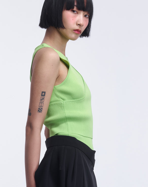 LAYERED KNIT TANK TOP