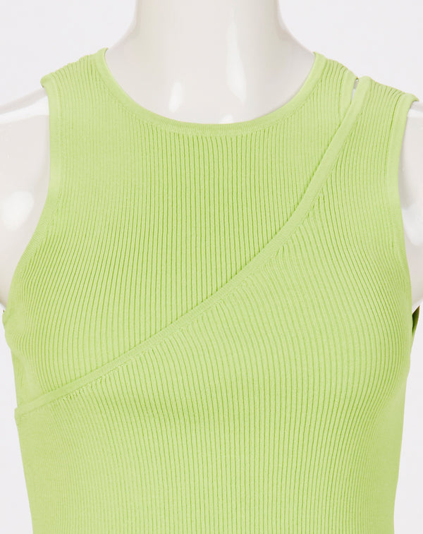 LAYERED KNIT TANK TOP