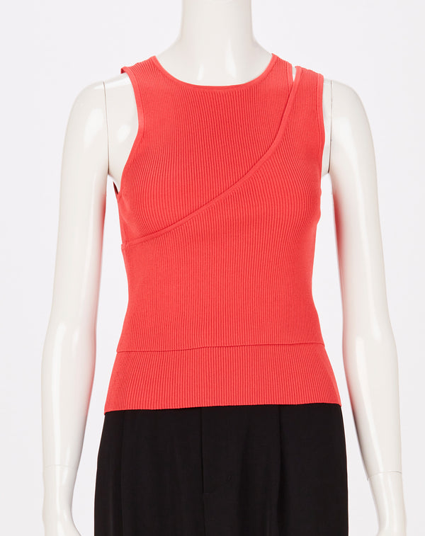 LAYERED KNIT TANK TOP