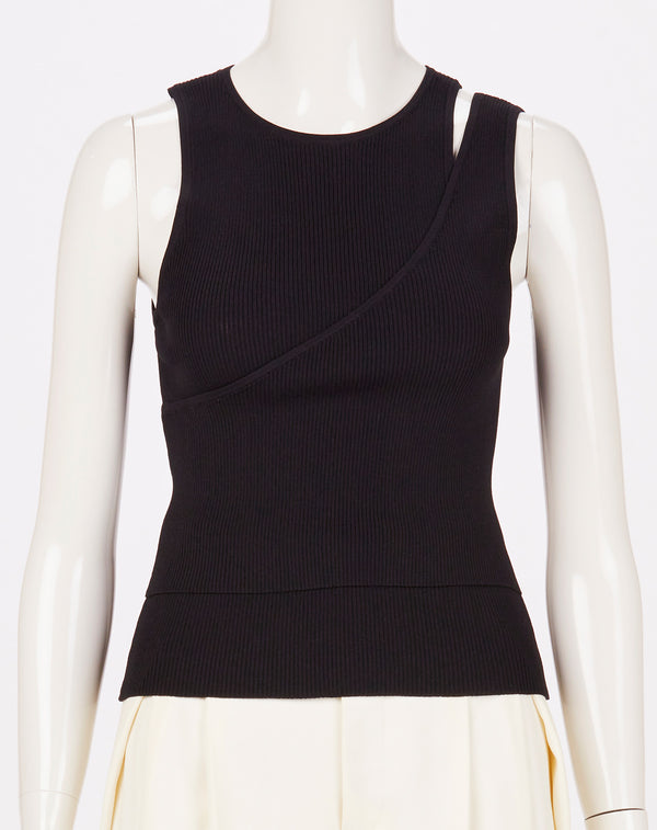 LAYERED KNIT TANK TOP