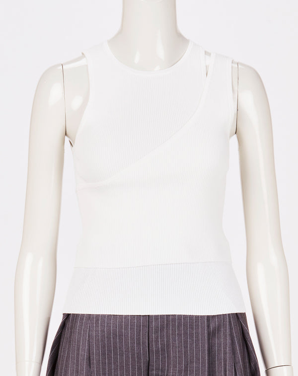 LAYERED KNIT TANK TOP