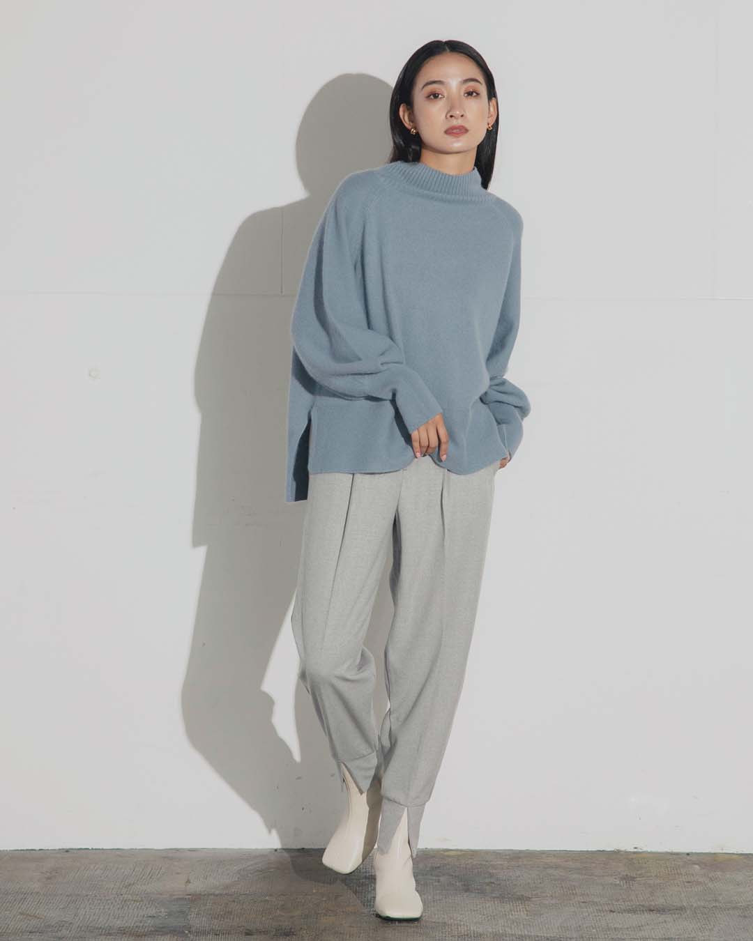 【ふわふわ】チャイニーズラクーンドルマンニットプルオーバーシャギー|LAEMUSE