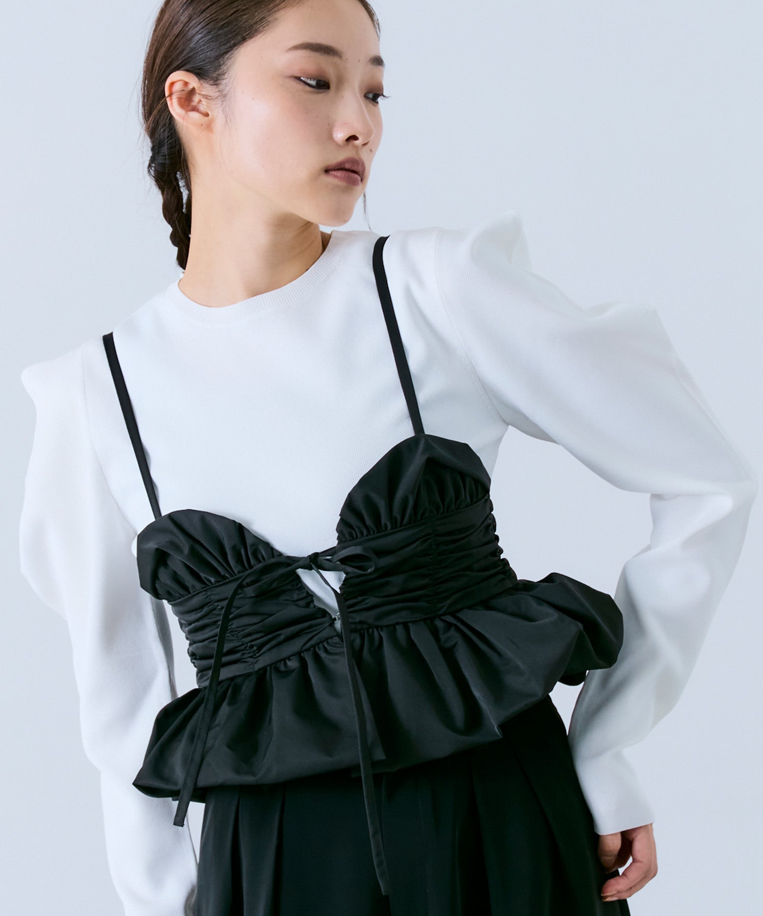 lohen ローヘン パワーショルダーニット　ブラック　新品 LOHEN ローヘン】パワーショルダーニット ブラック 黒 パワショル