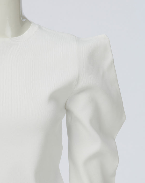 POWER SHOULDER KNIT PULLOVER