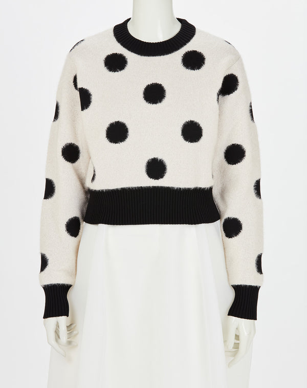 POLKA DOT KNIT TOP