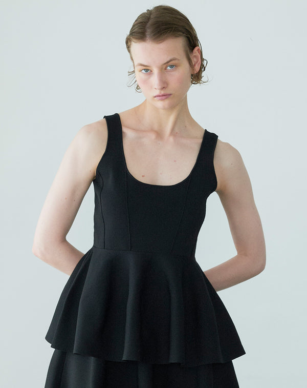 PEPLUM KNIT BUSTIER