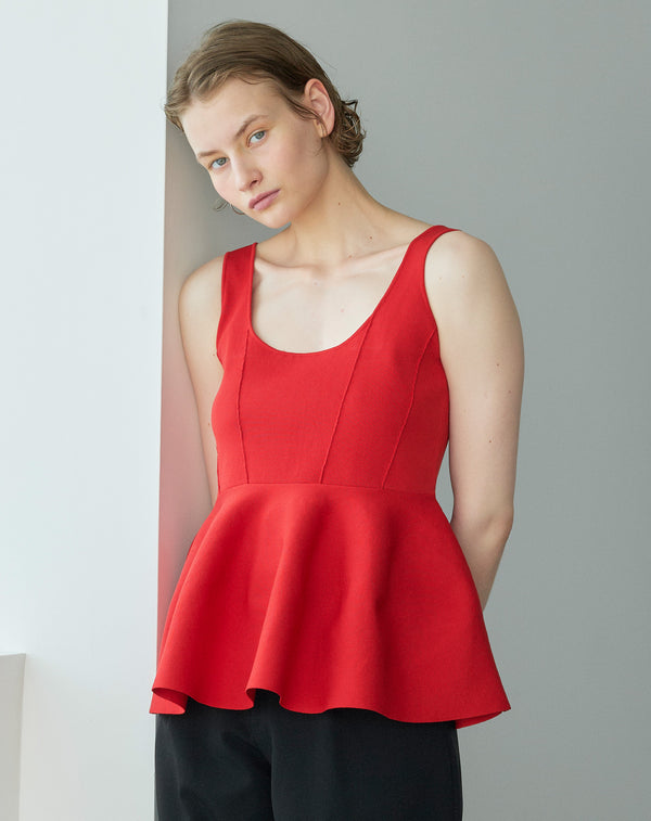 PEPLUM KNIT BUSTIER