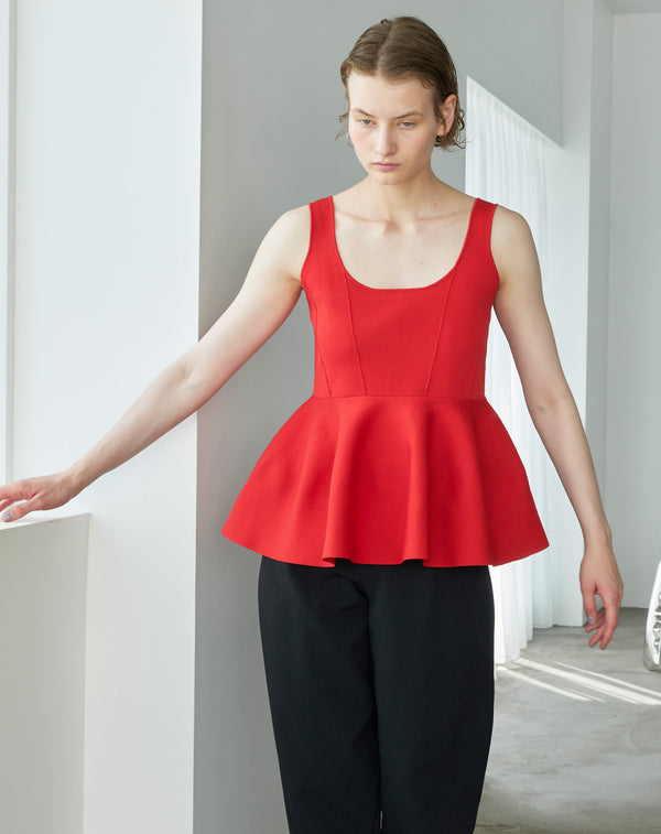 PEPLUM KNIT BUSTIER