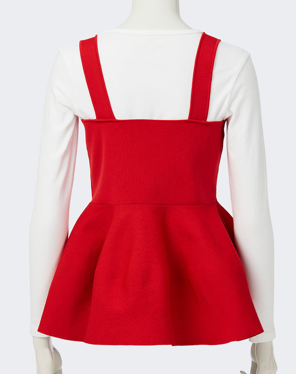 PEPLUM KNIT BUSTIER