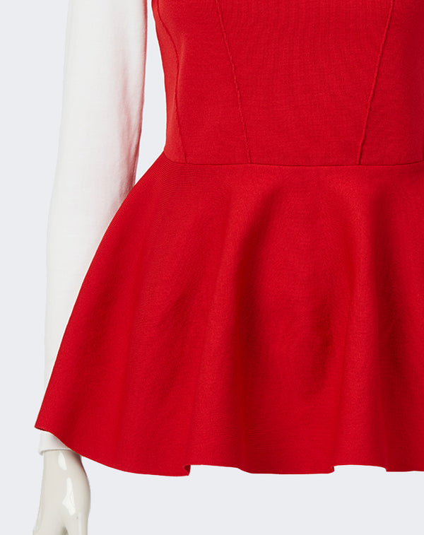 PEPLUM KNIT BUSTIER