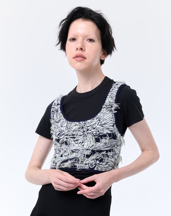 JACQUARD KNIT VEST