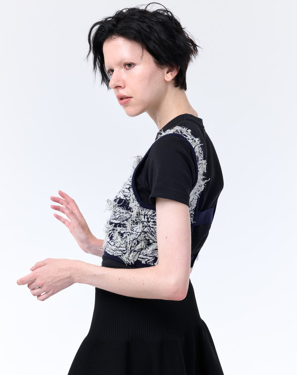 JACQUARD KNIT VEST