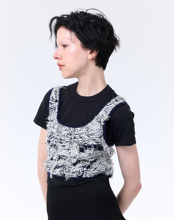 JACQUARD KNIT VEST