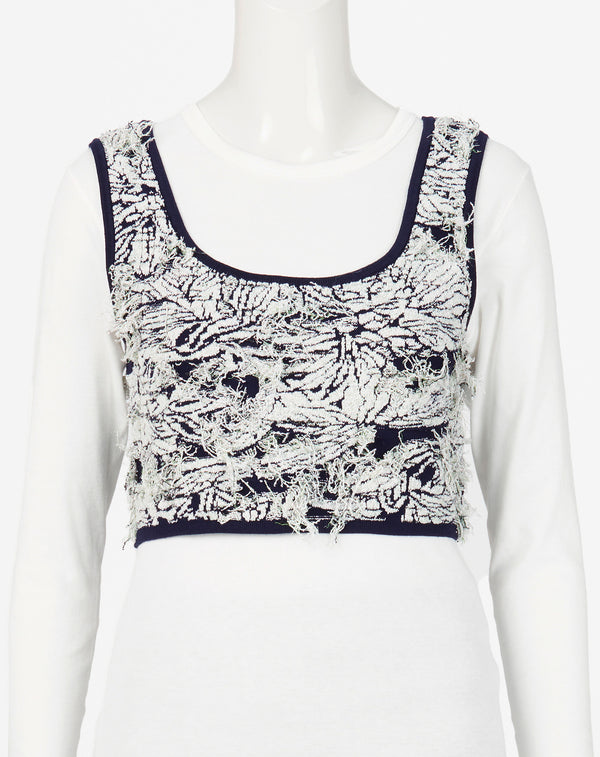 JACQUARD KNIT VEST