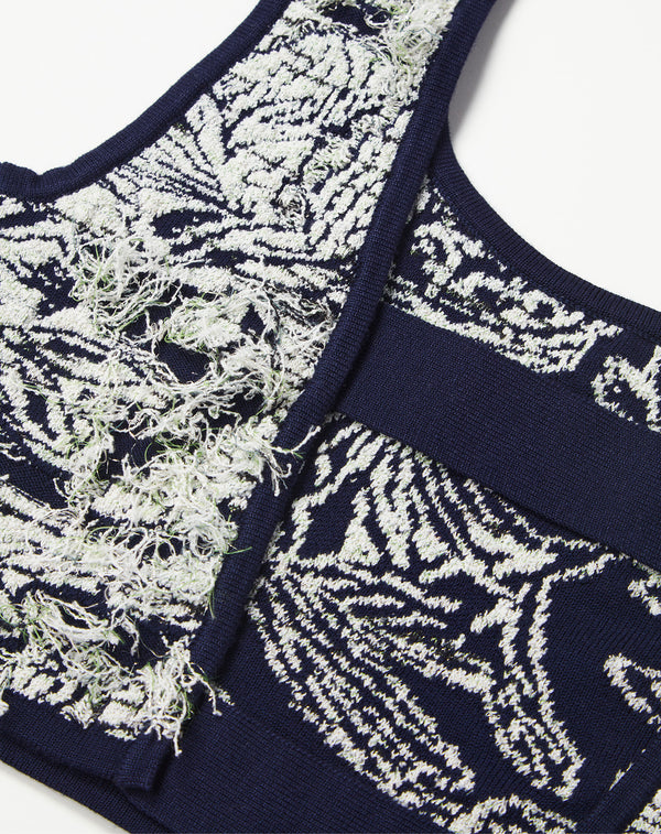JACQUARD KNIT VEST