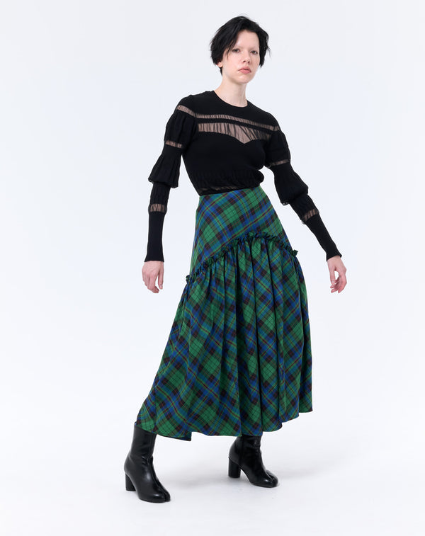 SHEER PANEL PULLOVER