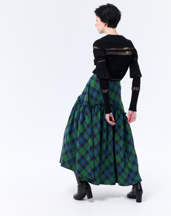 SHEER PANEL PULLOVER