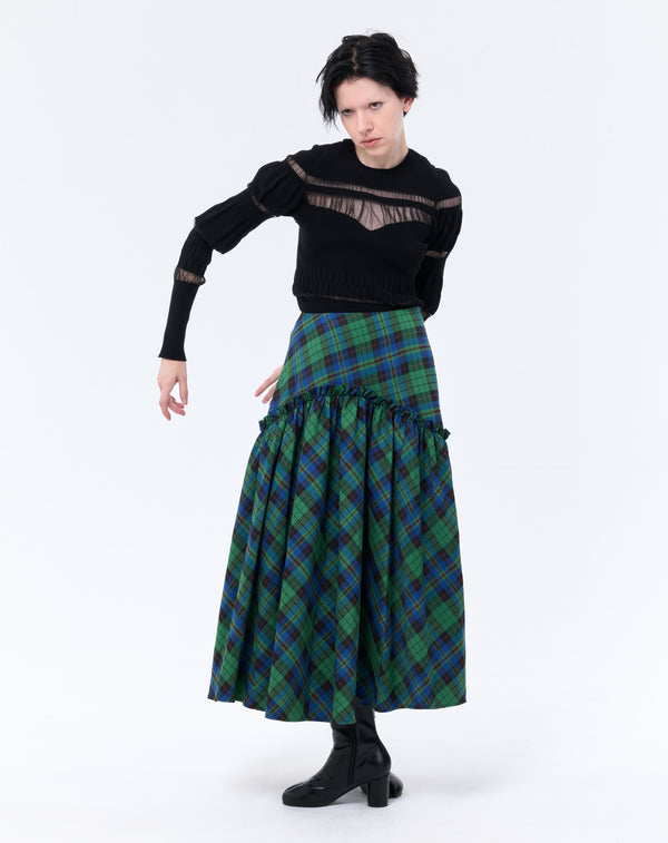 SHEER PANEL PULLOVER
