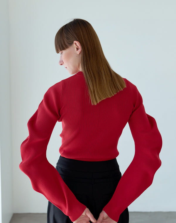 SPONDISH CURVED SLEEVE KNIT