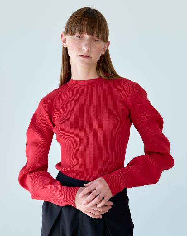 SPONDISH CURVED SLEEVE KNIT