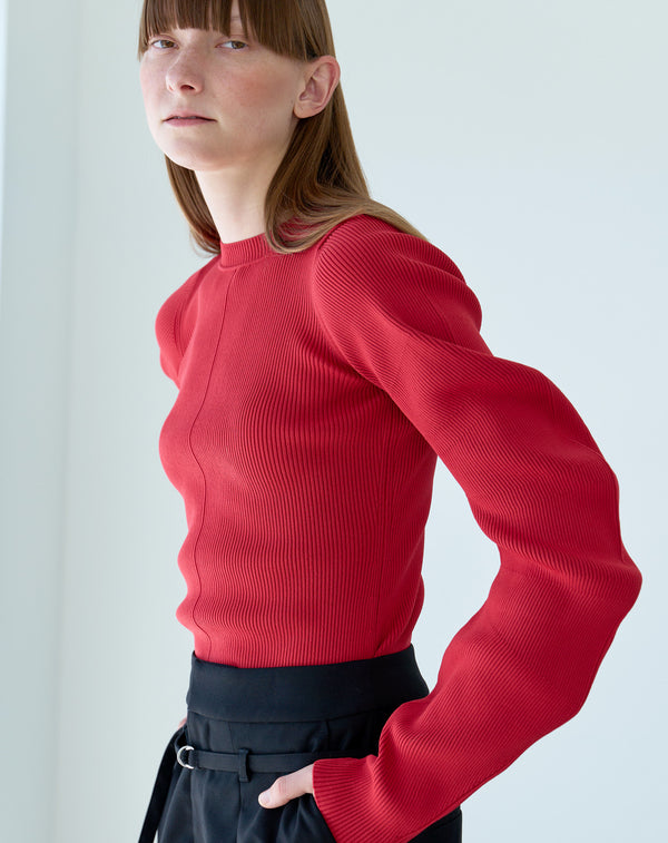 SPONDISH CURVED SLEEVE KNIT