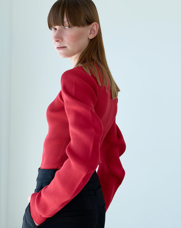 SPONDISH CURVED SLEEVE KNIT