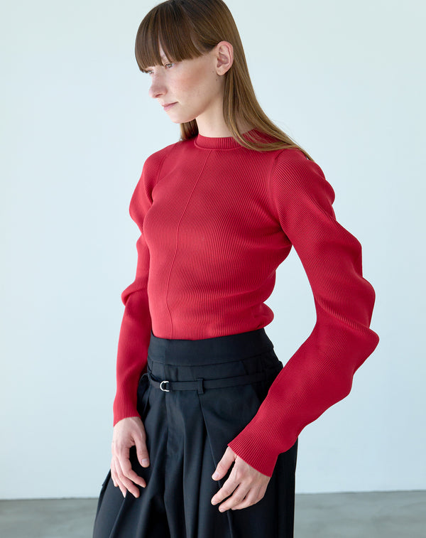 SPONDISH CURVED SLEEVE KNIT