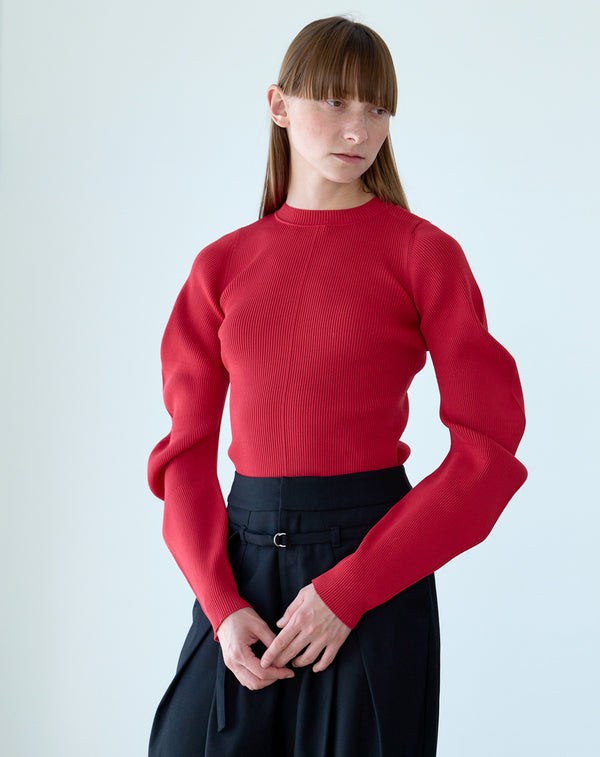 SPONDISH CURVED SLEEVE KNIT