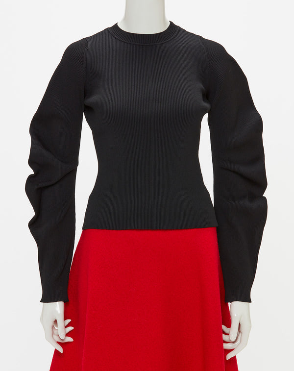 SPONDISH CURVED SLEEVE KNIT