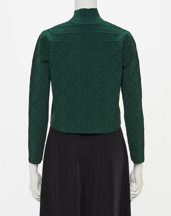 JACQUARD HIGH-NECK KNIT