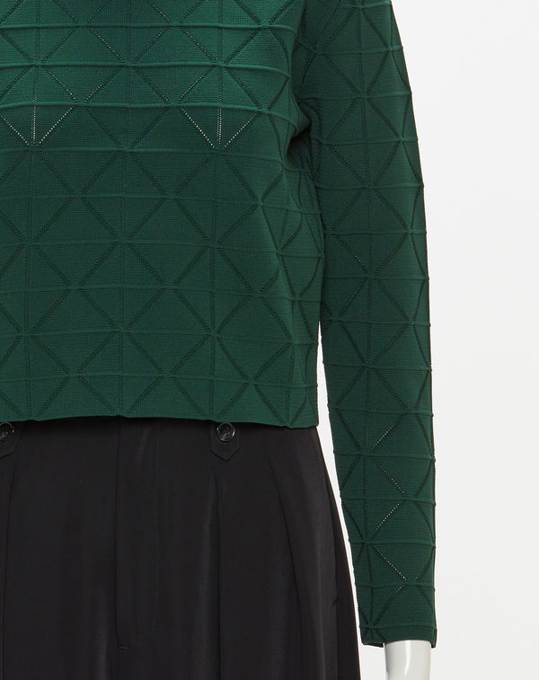 JACQUARD HIGH-NECK KNIT