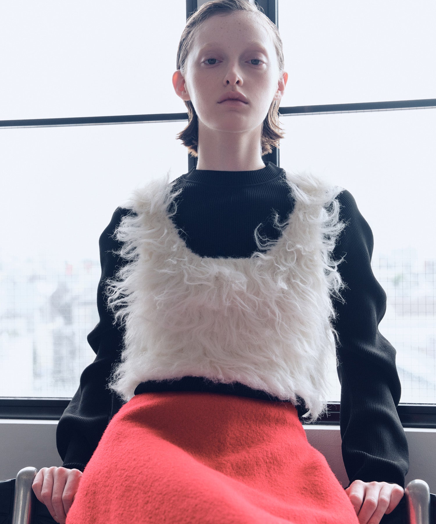 2WAY FLUFFY SHAGGY VEST – LAEMUSE