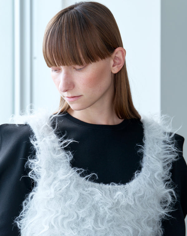 2WAY FLUFFY SHAGGY VEST