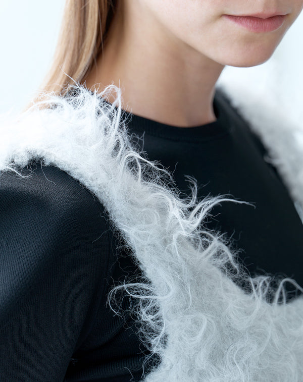 2WAY FLUFFY SHAGGY VEST