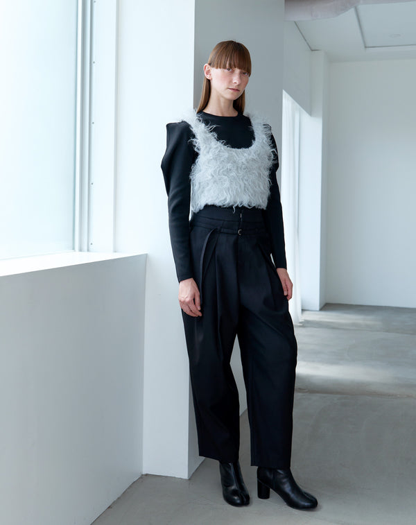 2WAY FLUFFY SHAGGY VEST