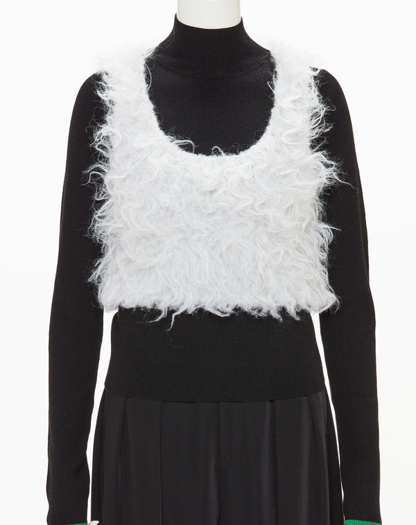 2WAY FLUFFY SHAGGY VEST