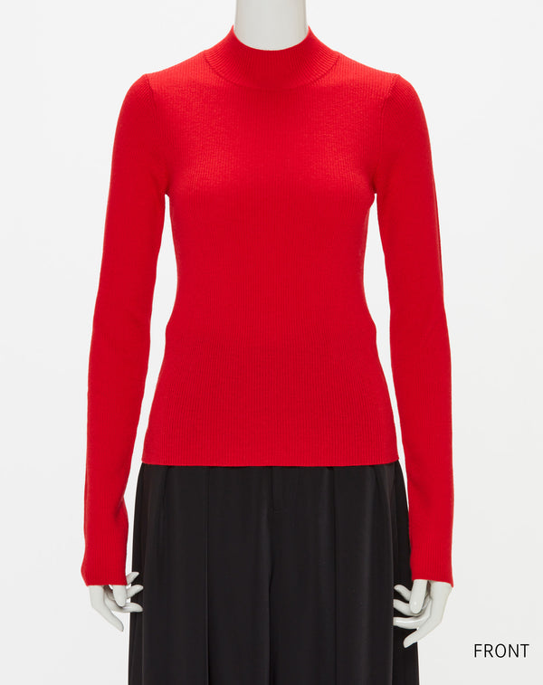 WOOL BLEND HIGH NECK KNIT