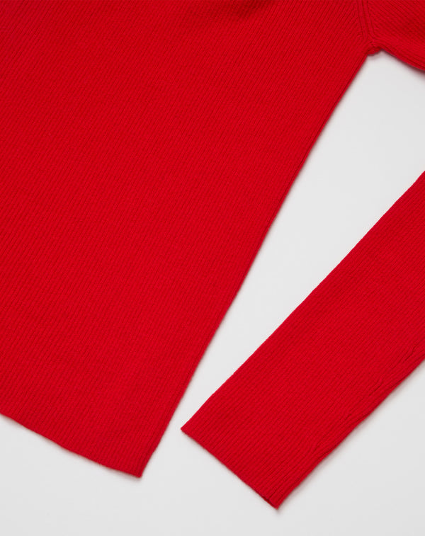 WOOL BLEND HIGH NECK KNIT