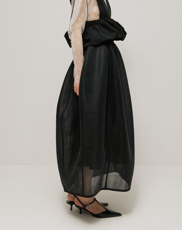 ROUNDED SHEER SKIRT