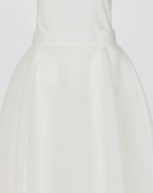ROUNDED SHEER SKIRT