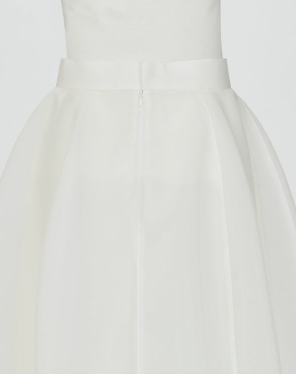 ROUNDED SHEER SKIRT