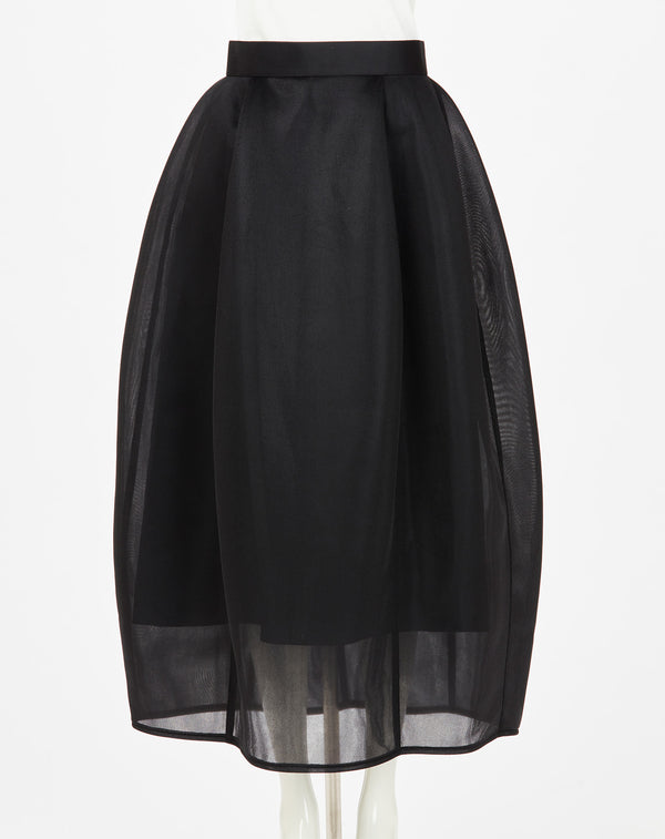 ROUNDED SHEER SKIRT