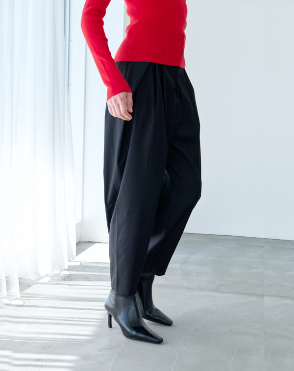 DEEP-TUCK PANTS